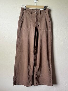 American Eagle Baggy Wide Leg Brown Pants - NWT